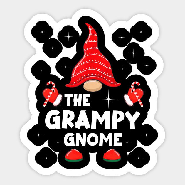 The Grampy Gnome Matching Family Christmas Pajama Sticker by Foatui